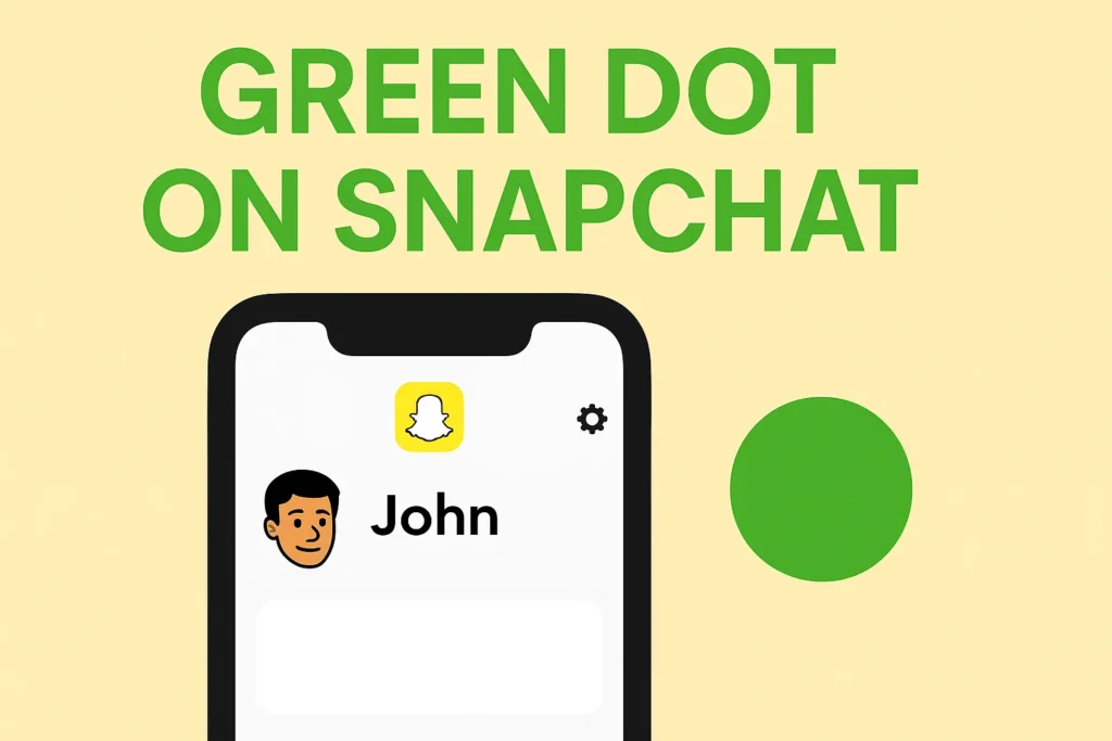 Green Dot on Snapchat