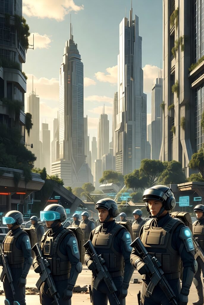 The Division 3 update concept art — agents in tactical gear in a dystopian cityscape