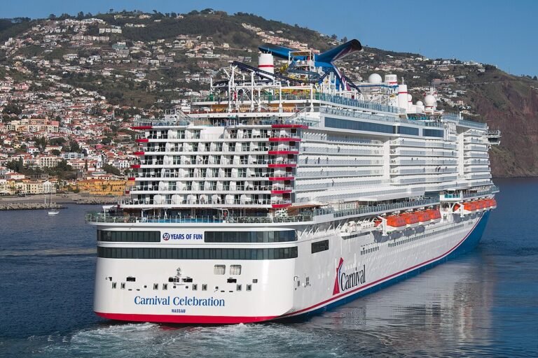 Carnival Corporation cruise ship departing port