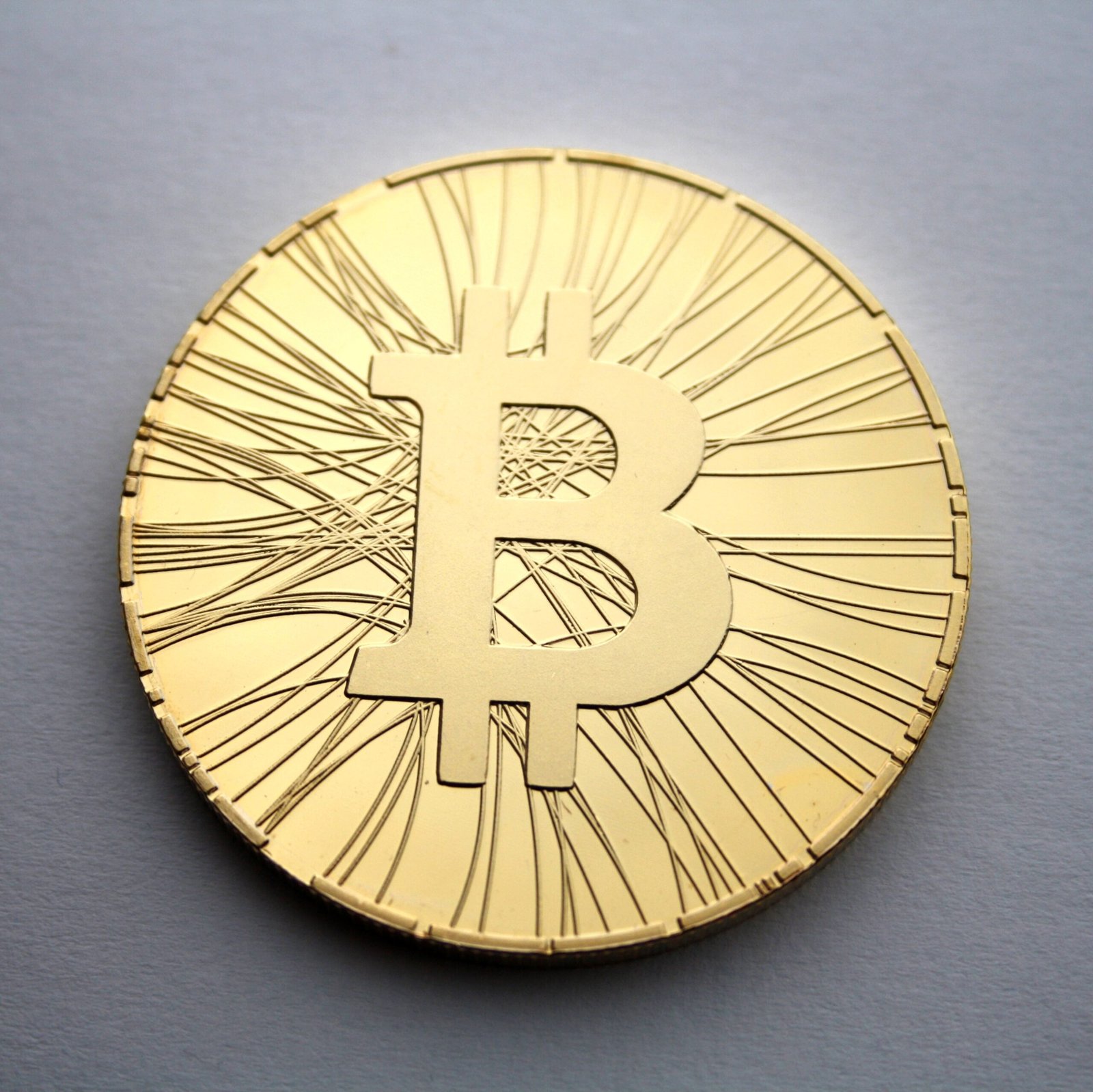 Physical Bitcoin commemorative coin