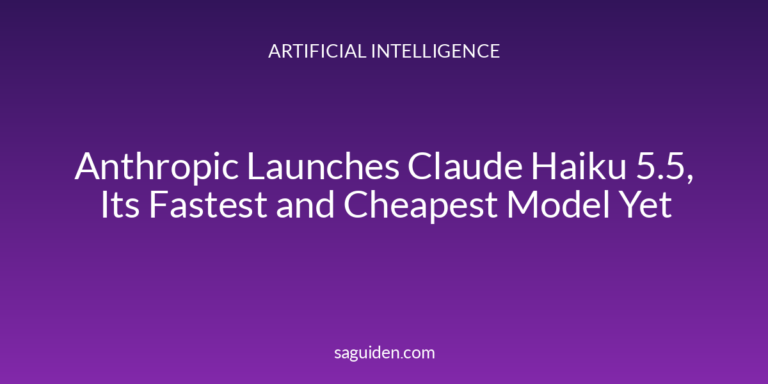 Anthropic Launches Claude Haiku 5.5, Its Fastest and Cheapest Model Yet