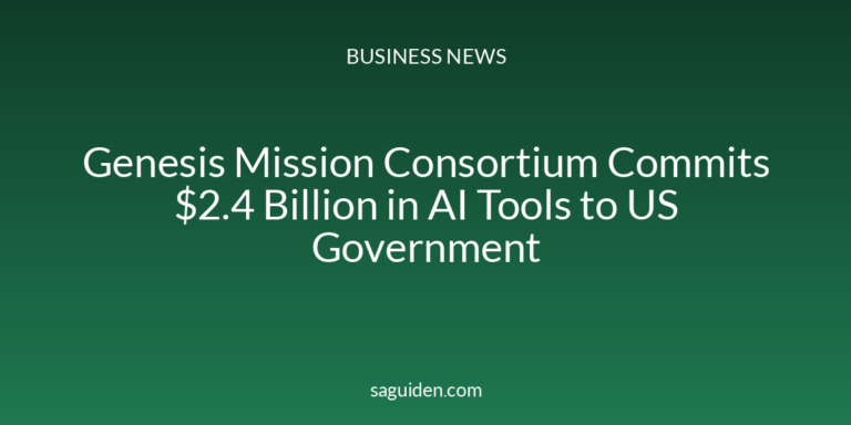 Genesis Mission Consortium Commits $2.4 Billion in AI Tools to US Government